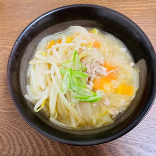 鍋の残りでちょっと本格的な味噌醤油ラーメン